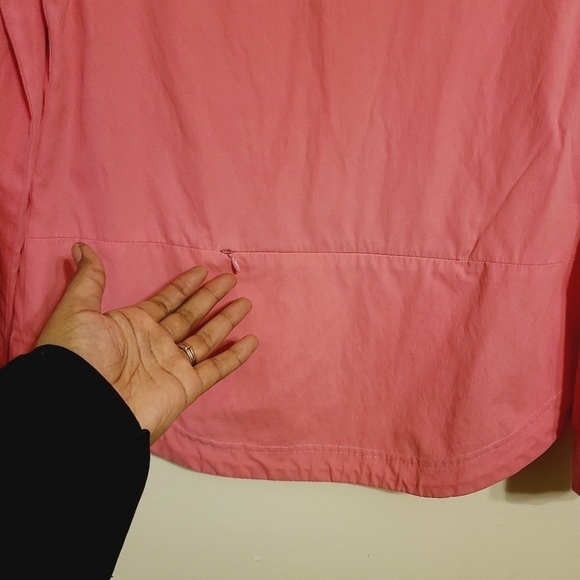 Lilly Pulitzer | Women's Pink V-Neck Zipper Sleeves Jacket (Size Medium) - Picture 12 of 14